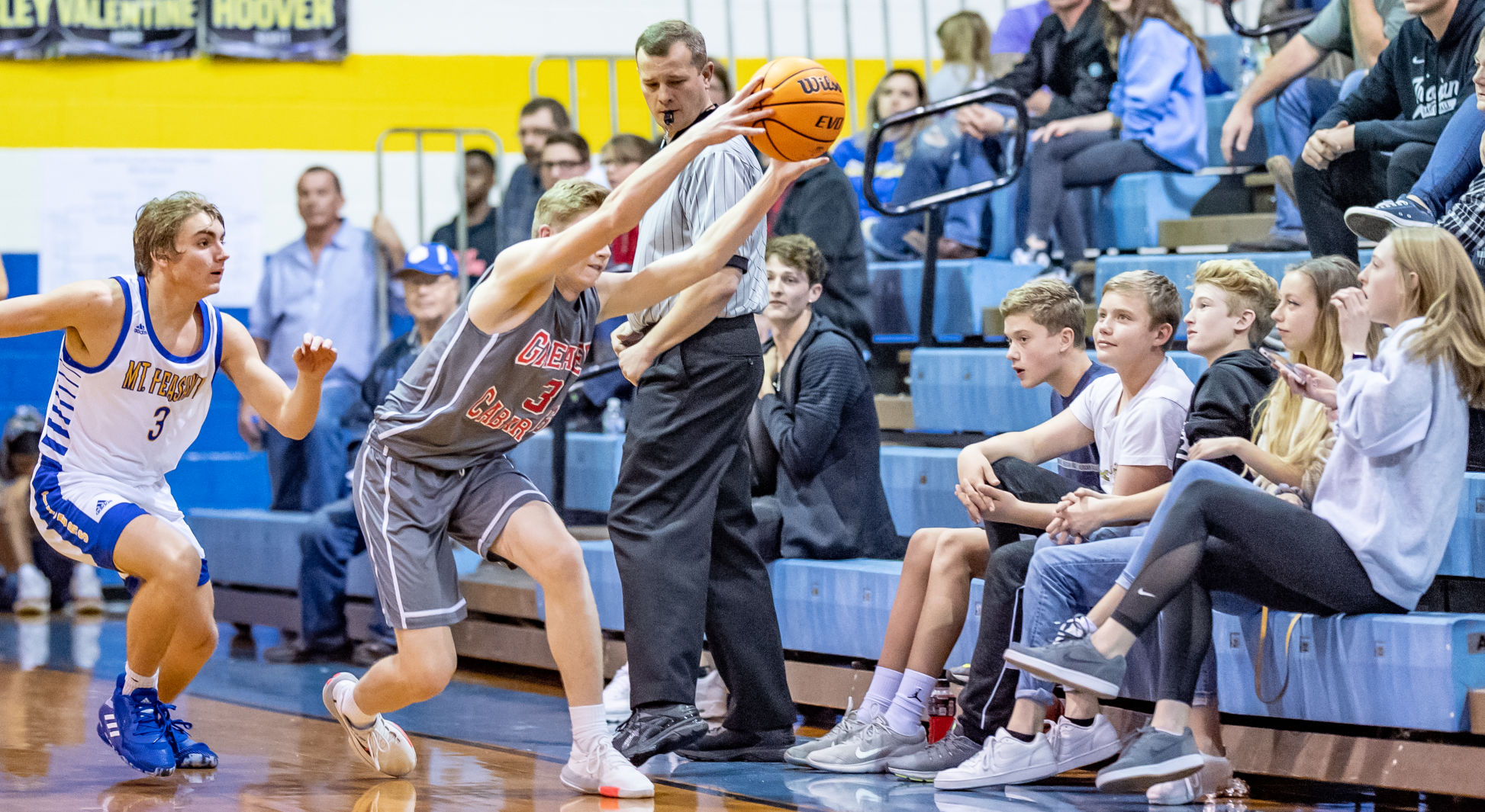 Friday night basketball action